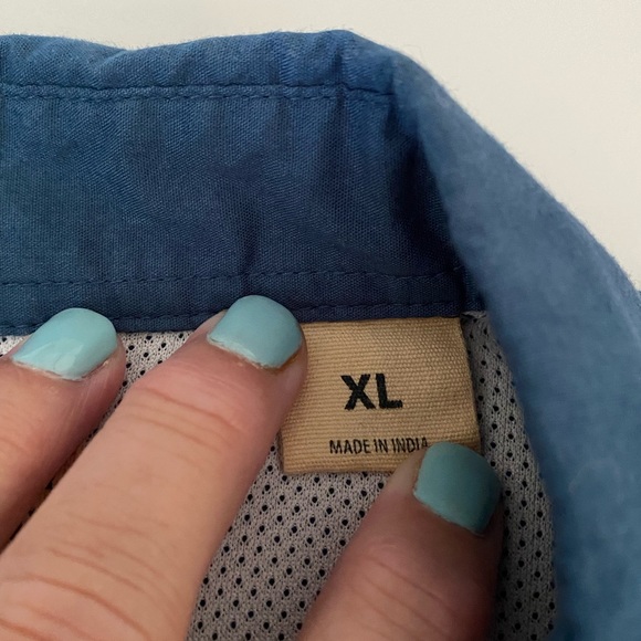 RED HEAD BRAND Men’s Mesh Lined Fishing /Tackle / Sport Shirt -Blue Size XL - Picture 6 of 11